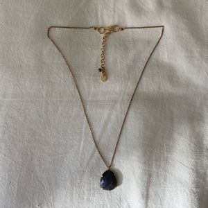 Dark Purple Stone Necklace